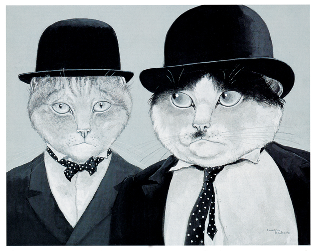 Laurel and Hardy. © 2015 The Estate of Susan Herbert.