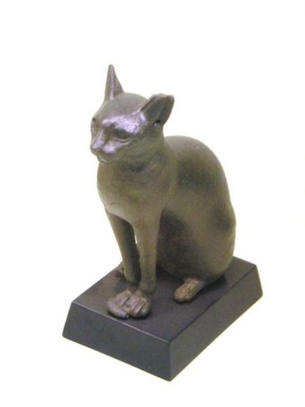 The ancient Egyptian cat goddess Bastet.