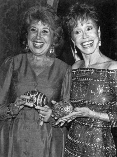 Beverly Sills and Mary Tyler Moore. Courtesy of Judith Leiber.