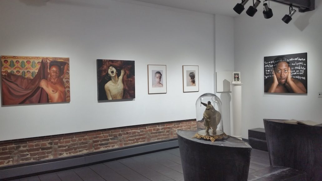 The exhibition “Duality of Feminine and Feminist” continues through April 2 at Gallery 66 NY in Cold Spring. Photograph courtesy Gallery 66 NY.