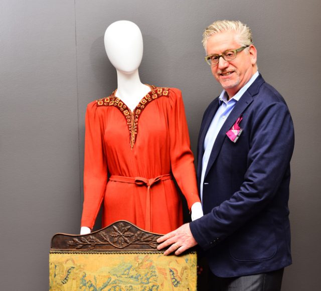 Howard Zar, executive director of Lyndhurst in Tarrytown, gave WAG a sneak peek of its 2016 exhibition “Defying Labels: New Roles, New Clothes.” Photograph by Bob Rozycki.
