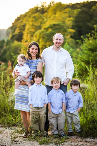 Elizabeth and Nick Sanders and their four sons, ranging from ages 1-5, make HorseOPeace.com a family affair. Photograph by Nick Sanders and courtesy Horse O Peace.