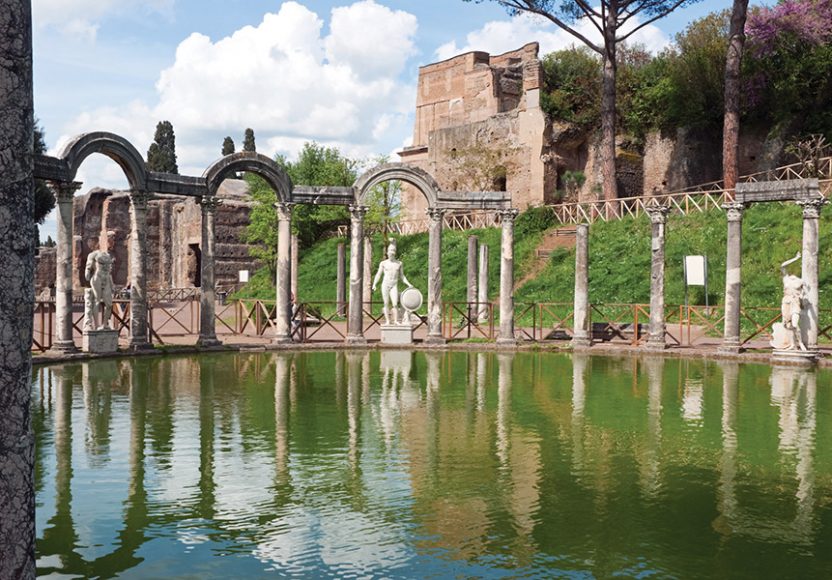 The Pool at Hadrian’s Villa, Rome. Photograph courtesy dreamstime.com. 