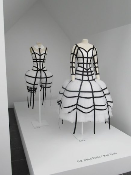 “Bad Taste,” Autumn/winter 2008-9 fashions, as featured in “Rei Kawakubo/Comme des Garçons: Art of the In-Between” at The Costume Institute of The Metropolitan Museum of Art. Photograph by Mary Shustack.