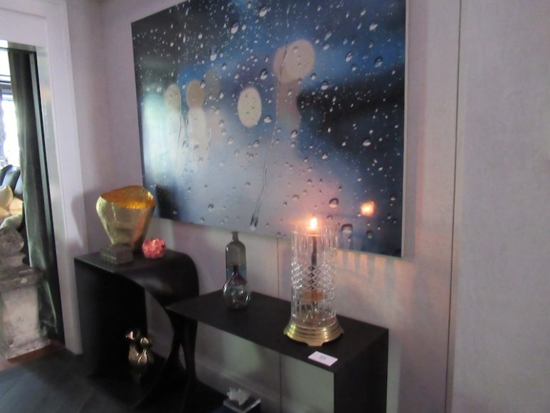 Scarpidis Design created this vignette that adds an unexpectedly artful appeal to a landing at the Kips Bay Decorator Show House. Photograph by Mary Shustack.