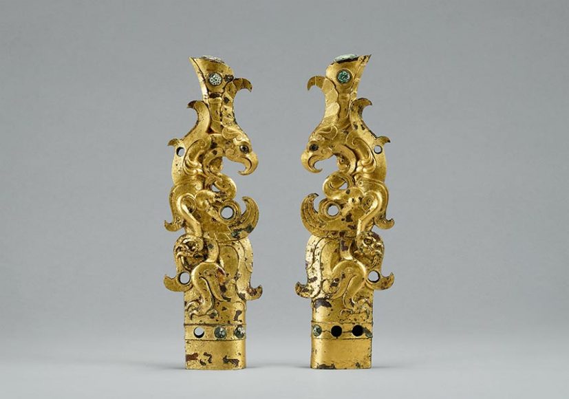 28_Pair of Finials in the Shape of Mythical Beasts