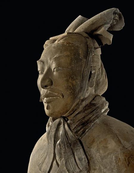 An Unarmored General from the Qin dynasty (221-206 B.C.), earthenware. Photograph courtesy Qin Shihuangdi Mausoleum Site Museum.