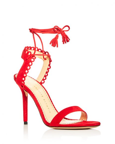(8) Isle Lace-up Tassel Mid-Heel Sandals by Rebecca Minkoff, $150. Photograph courtesy Bloomingdale's.