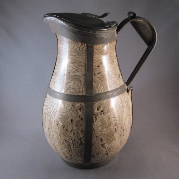 England, Agateware jug, mid-19th century with later alterations. Collection of Andrew Baseman; courtesy Andrew Baseman. Image courtesy Boscobel House and Gardens. 