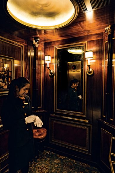 Elevator operators are crucial to The Pierre’s success. Photograph courtesy The Pierre.