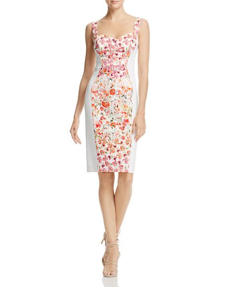 (4) Sadie Floral-Print Dress in “All in Bloom” by Black Halo, $345. Photograph courtesy Bloomingdale's.