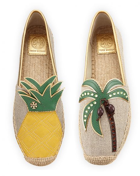 (1) Castaway Canvas Flat Espadrille by Tory Burch, $195.