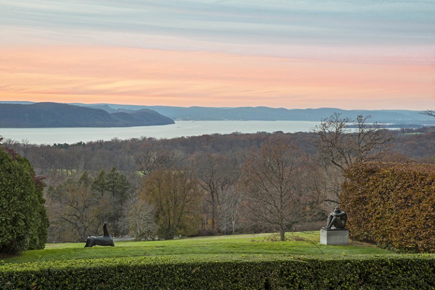 A view of the Hudson River from Kykuit.