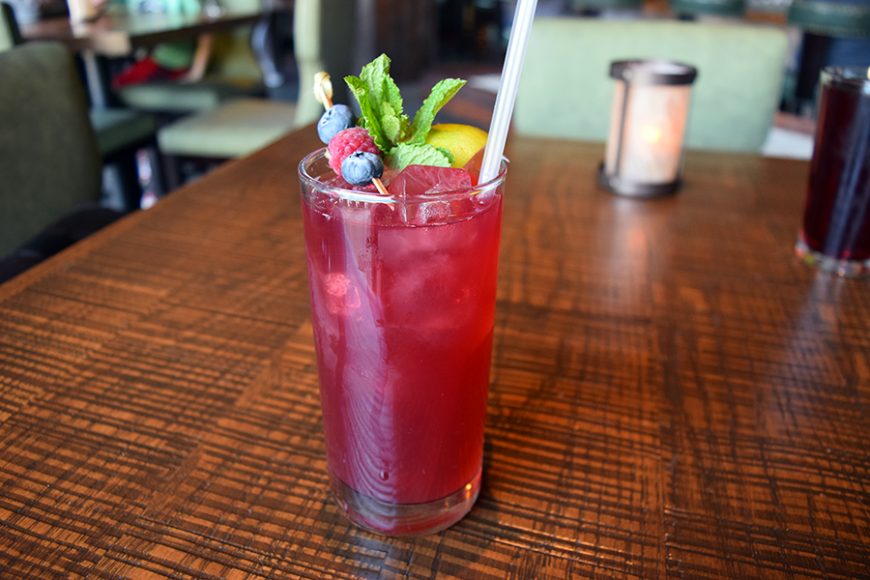 A sweet Berry Mule is one of the many hand-crafted cocktails offered at City Perch. Photograph by Aleesia Forni.