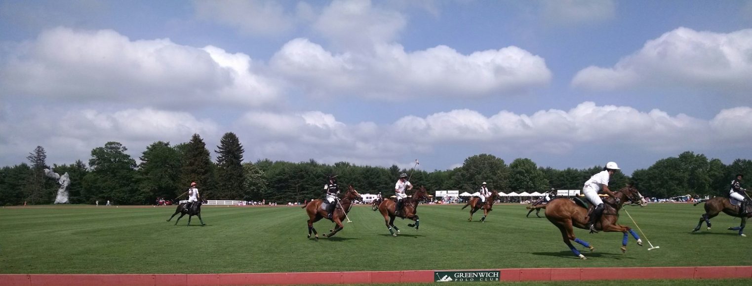 Plenty of rock ’em, sock ’em action on Father’s Day at Greenwich Polo Club as Work to Ride “road” to victory over Cavalleria Toscana. Photographs by Robin Costello.