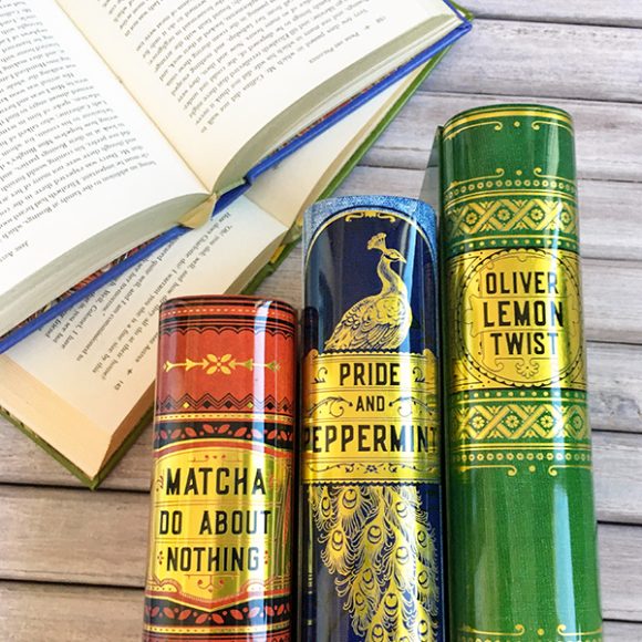 The NovelTeas British Collection features titles that put a clever spin on classic works of British literature. Photograph courtesy NovelTeas.