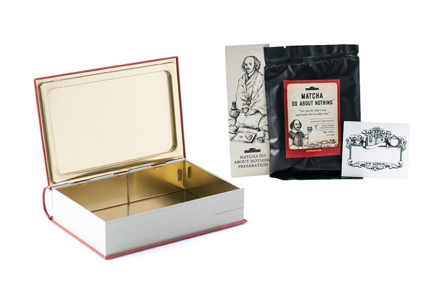 NovelTeas offers custom-blended teas in keepsake tins designed to look like books. The keepsake tins feature custom designs created by independent artists around the world. Photograph courtesy NovelTeas.