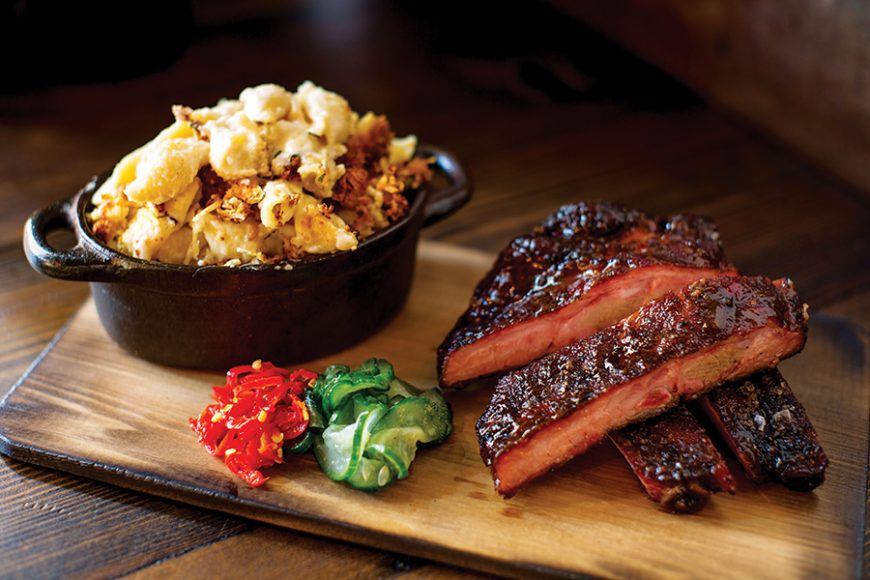 Fare from Mighty Quinn’s Barbecue. Courtesy The Westchester.