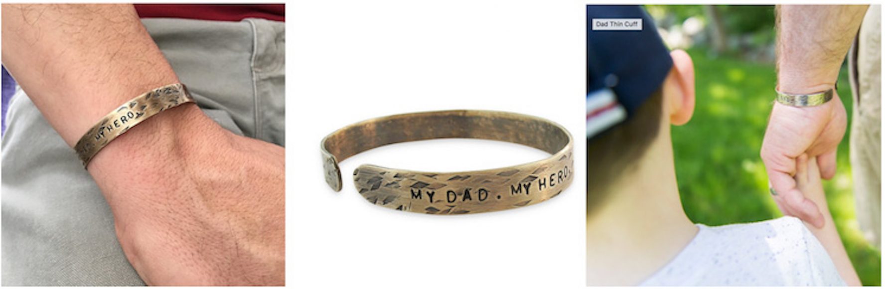 Hero Dad Cuff Link, $46. Photograph courtesy Isabelle Grace Jewelry.