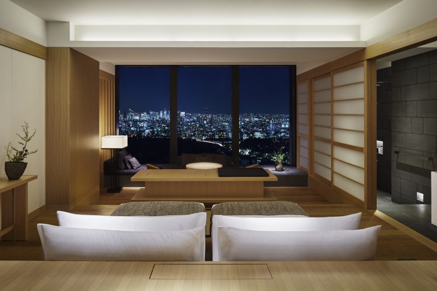 A suite at the Aman Tokyo, Chiyoda. Photograph courtesy Aman Tokyo.