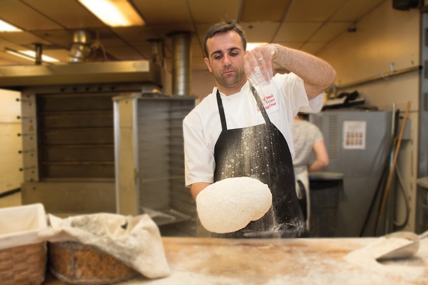 Tim Topi, owner of Wave Hill Breads in Norwalk, says it’s all about quality, not quantity. Photograph by Sebastian Flores. 