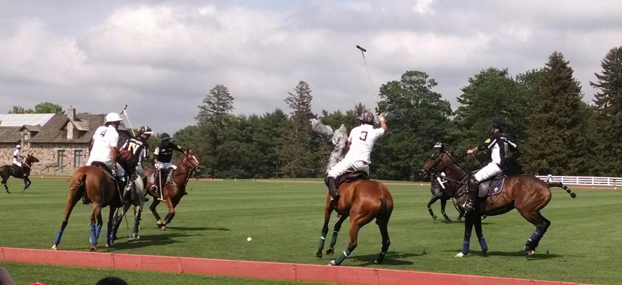 Plenty of rock ’em, sock ’em action on Father’s Day at Greenwich Polo Club as Work to Ride “road” to victory over Cavalleria Toscana. Photographs by Robin Costello.