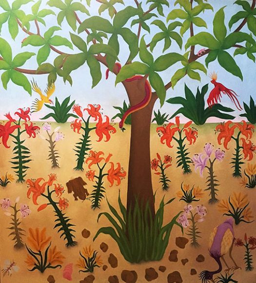 Fred Cohen’s “The Jungle” is part of the “Summer Treasures” exhibition that continues throughout August at Piermont Straus, a gallery in Piermont. Photograph courtesy Piermont Straus.