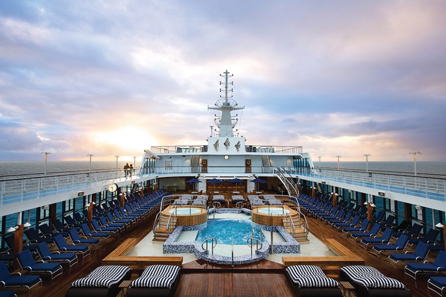 On deck. Photograph courtesy Oceania Cruises.