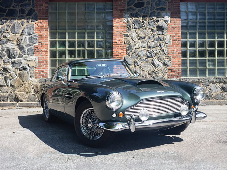 This 1960 Aston Martin DB4 Series II is one of only 349 produced. With Italian styling designed by Touring of Milan, it is powered by a 3.7- liter, six-cylinder engine producing 240 bhp (break horse power). Photograph by Sebastian Flores. 