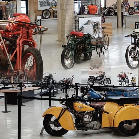 Motorcyclepedia was sparked by Gerarld and Ted Doering's collection. Photographs courtesy Motorcyclepedia.