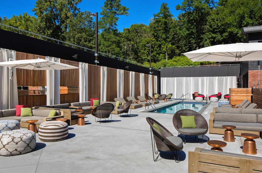 The pool at the Time Nyack is the perfect oasis for a weekend getaway. Photograph courtesy The Time Nyack.