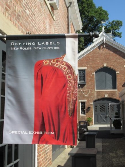 “Defying Labels: New Roles, New Clothes” continues through Sept. 24 in the carriage-house gallery at Lyndhurst in Tarrytown. Photograph by Mary Shustack.