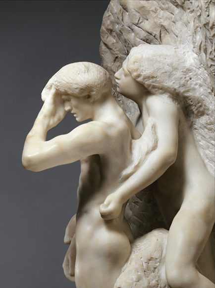 Auguste Rodin’s “Orpheus and Eurydice” (modeled
probably before 1887, carved 1893), marble. Courtesy The Metropolitan Museum of Art.