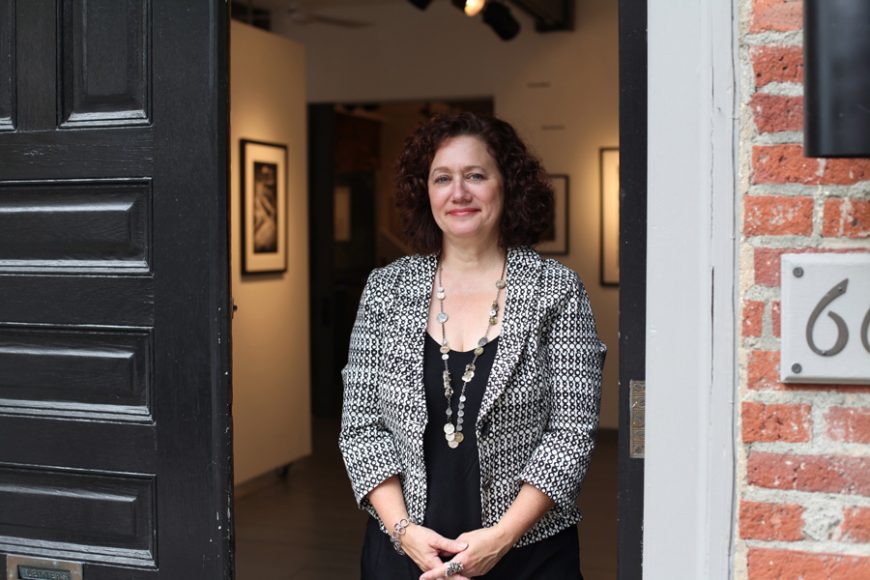 Gallery founder and curator Barbara Galazzo, pictured here when WAG visited for a 2013 story, will be closing Gallery 66NY in Cold Spring next month. Photograph by Bob Rozycki.
