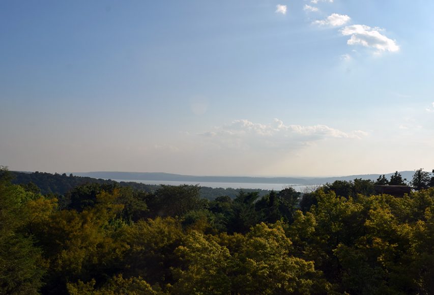 The Castle’s tower offers panoramic views of the bucolic Hudson River. Photograph by Aleesia Forni.