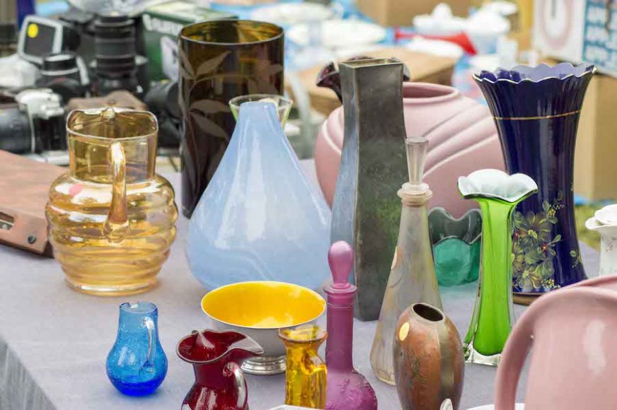 Vintage and art glass will be featured at the 10th annual Old-fashioned Flea Market, scheduled for Sept. 17 at the Lockwood-Mathews Mansion Museum in Norwalk. Courtesy Sarah Grote Photography.