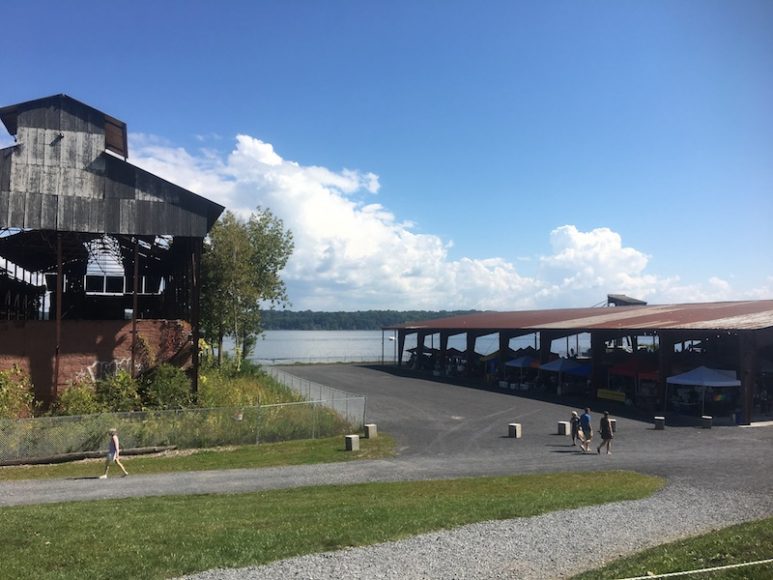 The marketplace overlooked the Hudson River. Photograph by Danielle Renda.