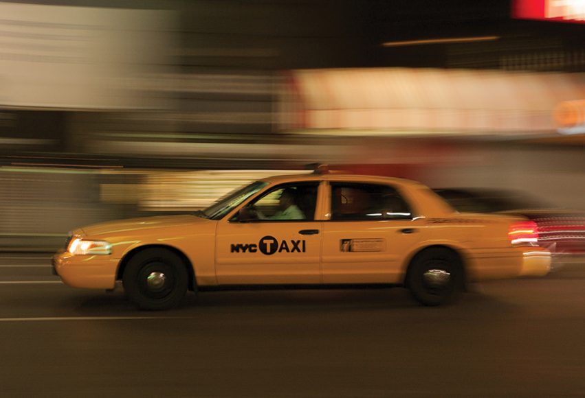 A New York yellow cab. Courtesy dreamstime.com.