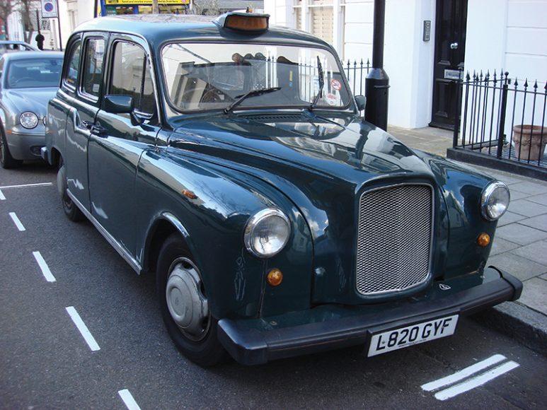 A London black cab. Courtesy dreamstime.com.
