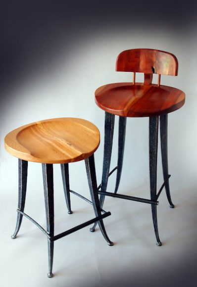 Wooden stools by Jeffrey Oh, who will be among those exhibiting at Crafts at Purchase. Image © Artrider Productions Inc.