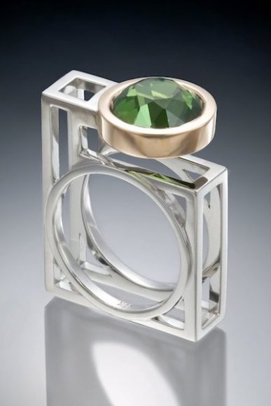 Architecture-inspired jewelry by Michael Alexander will be displayed at Crafts at Purchase. Image © Artrider Productions Inc.