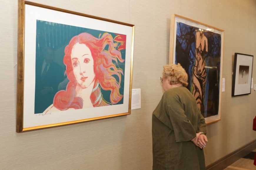 Andy Warhol is among the artists whose work will be on view, courtesy of a partnership between the Greenwich Hospitality Group and the New Britain Museum of American Art. Photographs courtesy the Greenwich Hospitality Group.