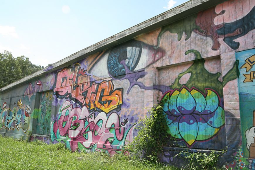 Foundation Walls in Asheville. Photograph by Danielle Renda.