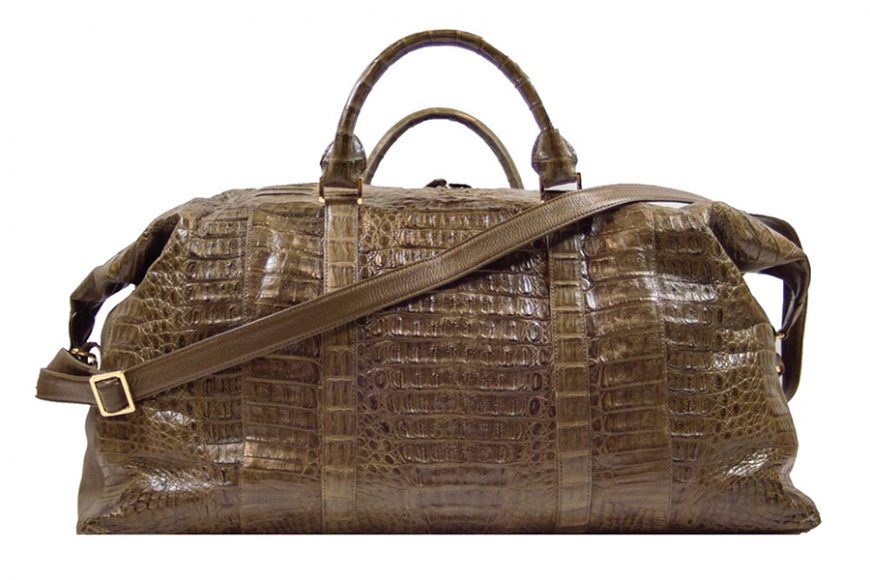 (9) W.H. Petronila's crocodile travel weekend bag, $3,000. 