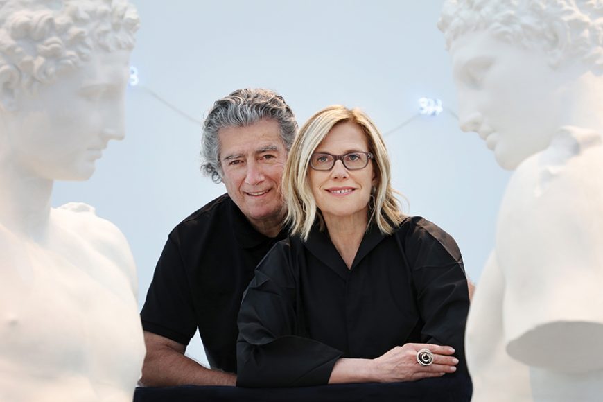 Giorgio Spanu and Nancy Olnick, founders of Magazzino Italian Art. Photograph by Marco Anelli. Courtesy Magazzino Italian Art.