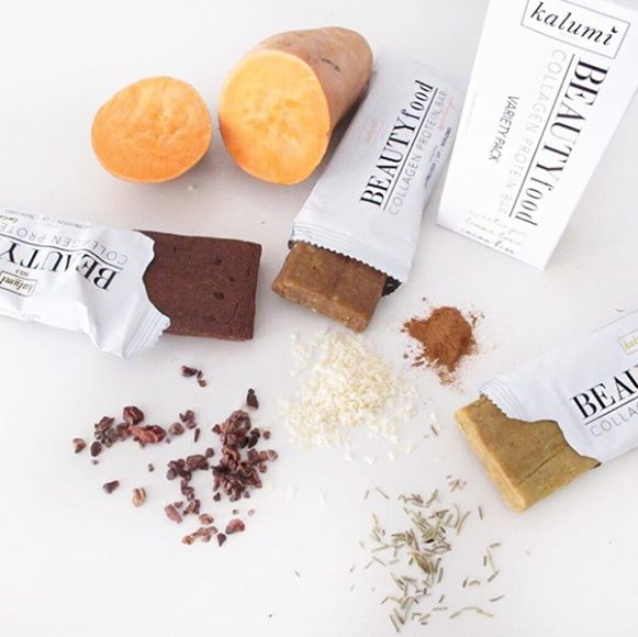 (13) Kalumi Beauty Food collagen protein bars, $18.99 for a three-pack.