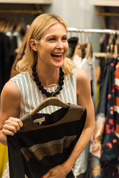 Kelly Rutherford shares some of her favorite fall selections from Hobbs. Photograph courtesy Hobbs Westchester.