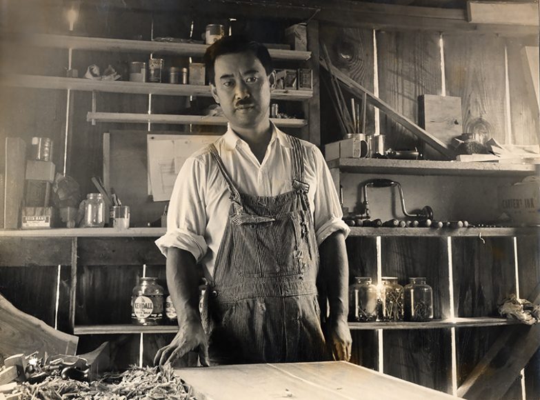 George Nakashima (1905-1990), left, circa 1950. Courtesy Nakashima Woodworker.