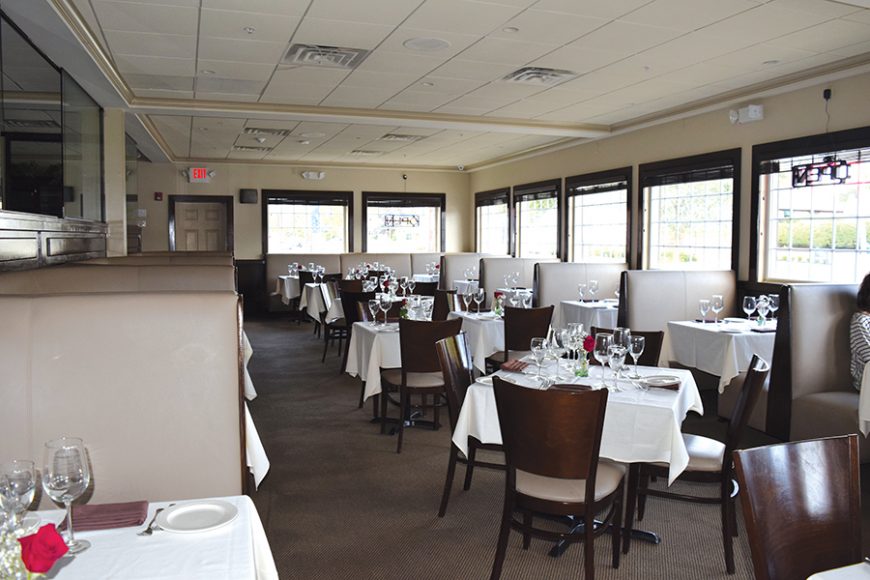 The 130-seat main dining room. Photograph by Aleesia Forni.