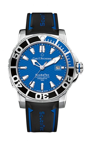 (4) Bucherer Patravi ScubaTec stainless steel watch, $6,400.